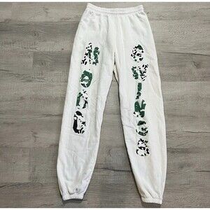 Mood Swings Sweatpants Men’s Small Not In Mood Cow Print Spell Out Heavy Cotton